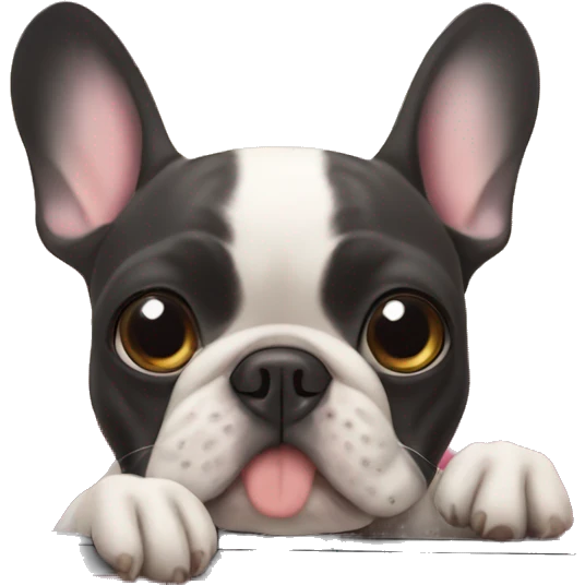 French bulldog in the car  emoji