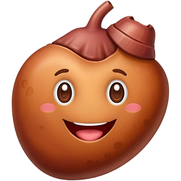 cute happy smiling liver emoji