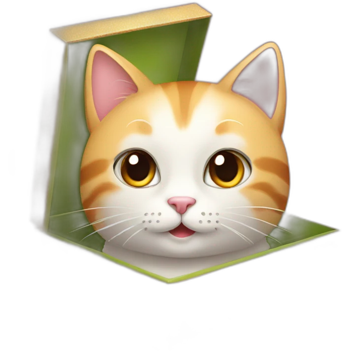 cat in gift box emoji