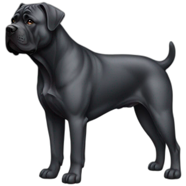 Dog Cane Corso full body emoji