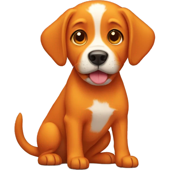 Orange dog emoji