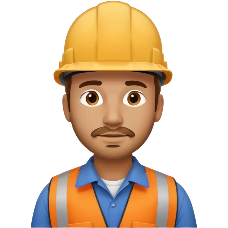 side view engineer wearing a hard hat  emoji