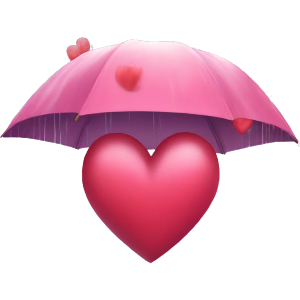 Raining hearts emoji
