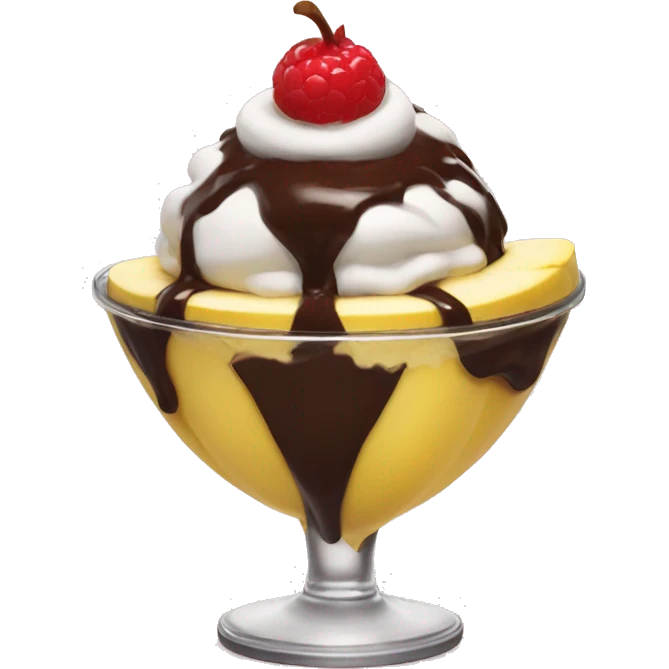 Banana split sundae  emoji