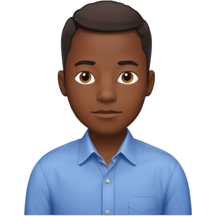 stock trader, black man, in a shirt emoji