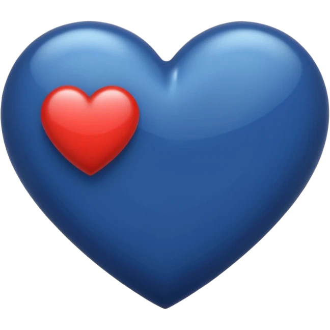 Heart dark blue colour emoji