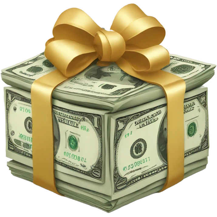 Money wrapped in a bow emoji
