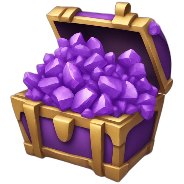 purple treasure emoji