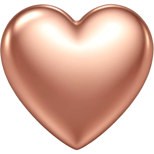 Rose gold heart  emoji