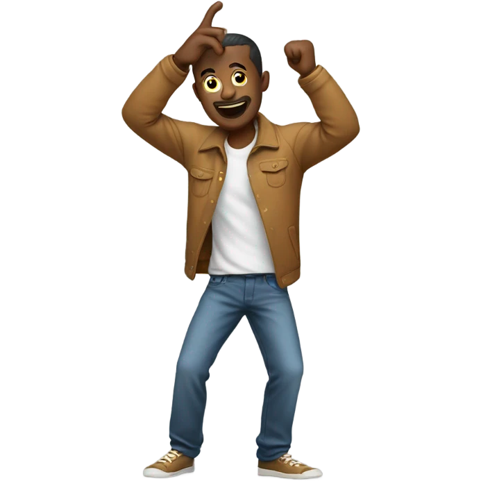 Chill guy dabbing emoji