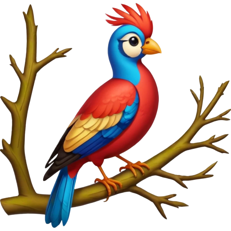 liverpool bird on the branch of tree emoji