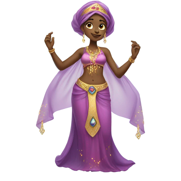 full body female genie emoji emoji