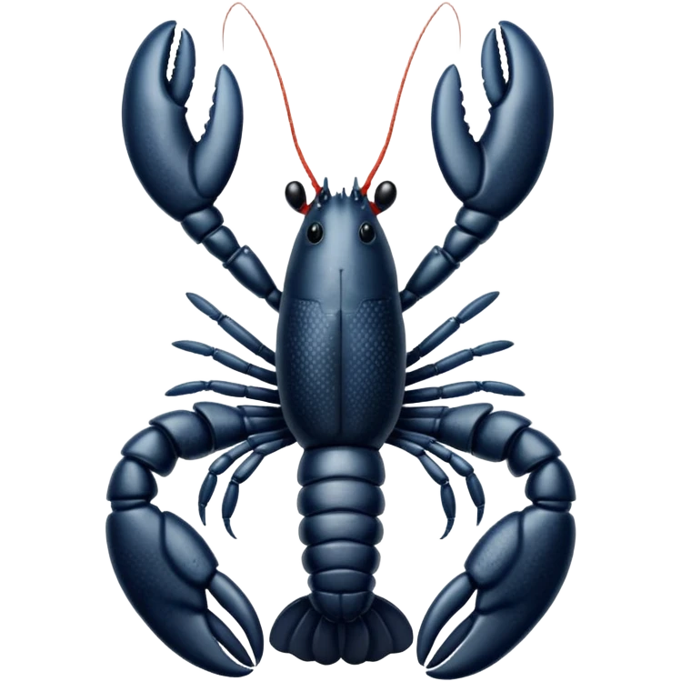 White and black white lobster  emoji