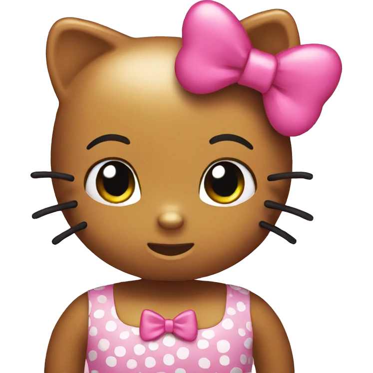 Hello kitty with bow  emoji
