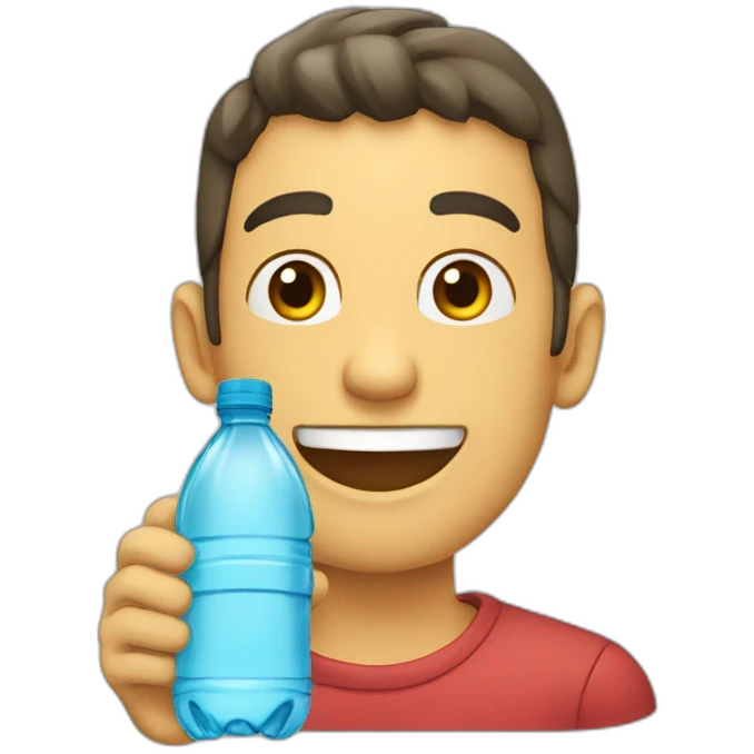 Botella de agua emoji