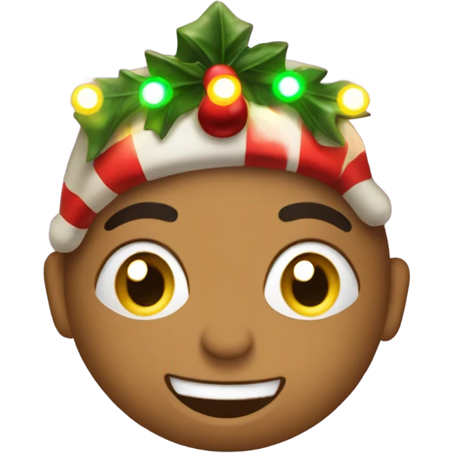 Show me an emoji that is a Christmas card with lights  emoji