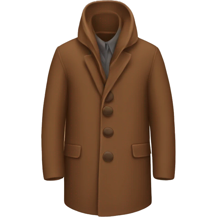 Brown coat emoji