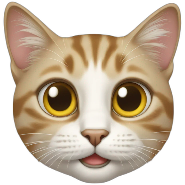 Cat with iPhone emoji