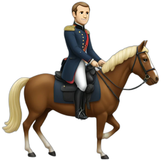 macron sur un chaval emoji