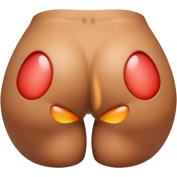 playful butt emoji