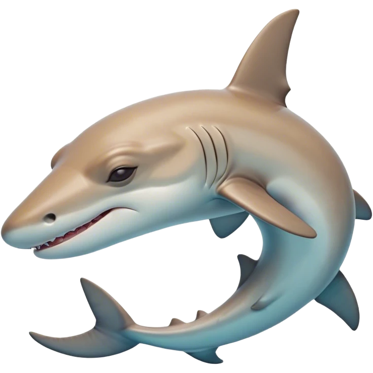 Meme-Worthy Cute Sleeping Hammerhead Shark Portrait Emoji, Head and body resting peacefully with a contented expression, showcasing its uniquely shaped hammerhead with closed, serene eyes and a relaxed, streamlined form, Simplified yet adorably endearing features, highly detailed, glowing with a soft, drowsy ocean light, high shine, relaxed and utterly lovable, stylized with an air of playful laziness, soft glowing outline, capturing the essence of a sleeping hammerhead that feels destined to become the next viral icon of adorable slumber! emoji