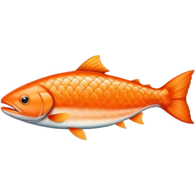 Salmon fish, less details emoji