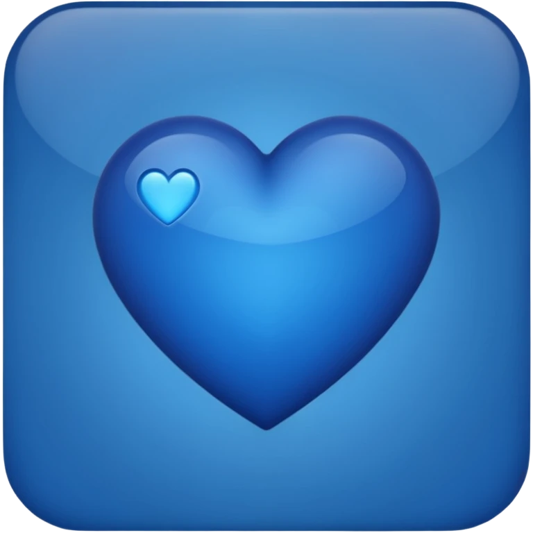 Dark blue heart emoji