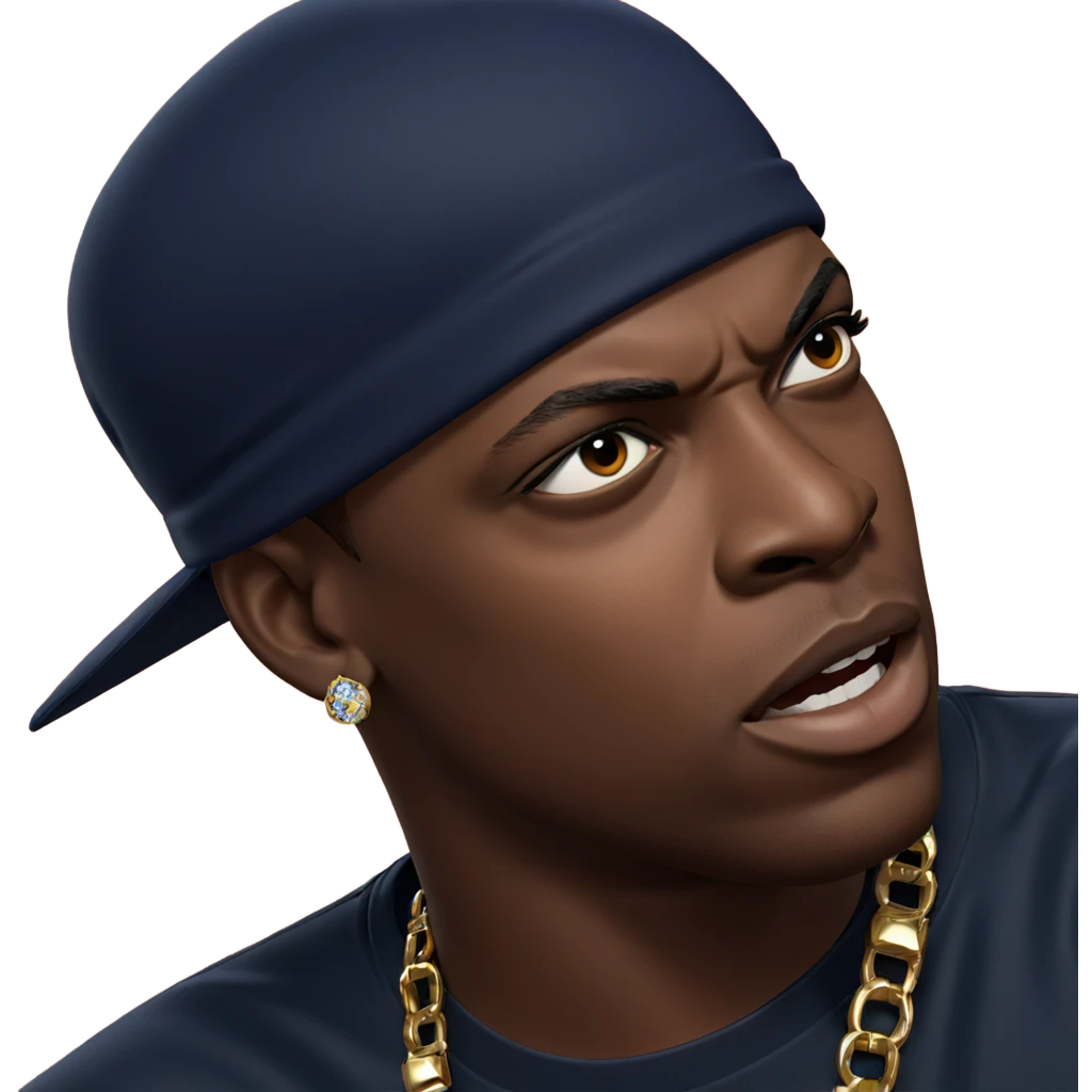 dark-skinned boy with jewelry emoji