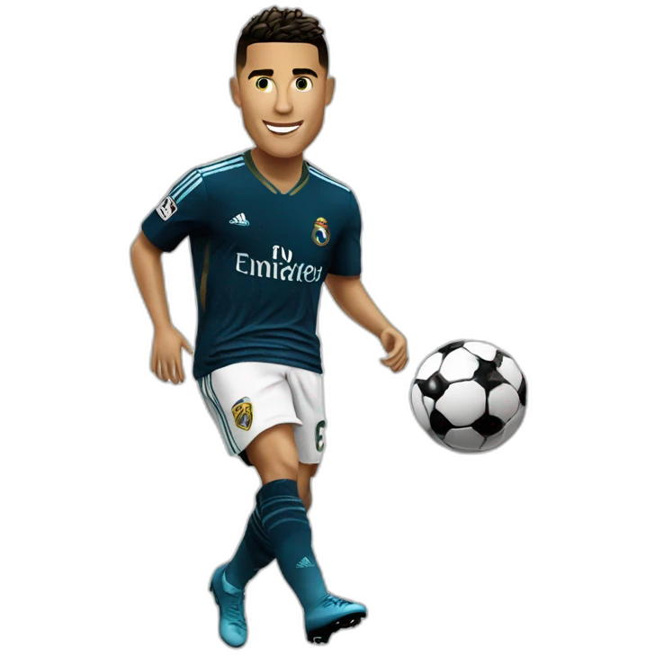 Ronaldo qui gagne le ballon dor emoji