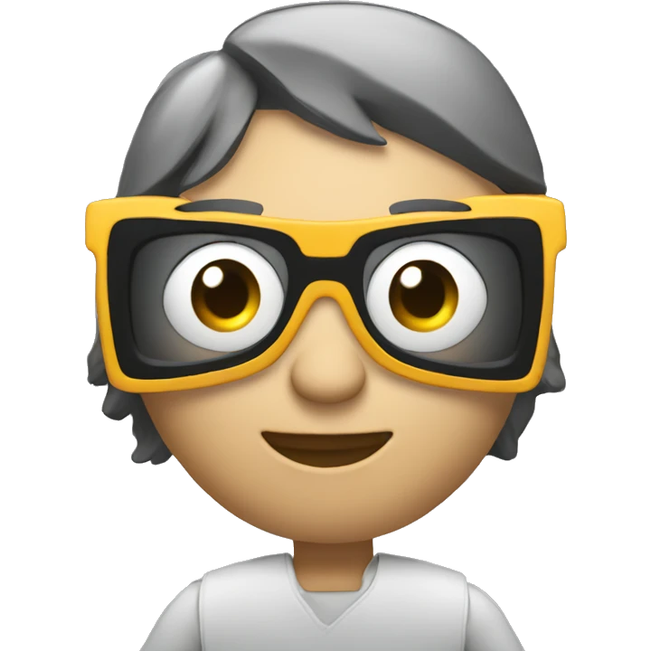 Video editor with laptop 3d emoji
