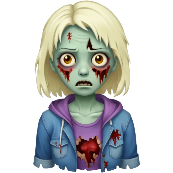 Zombie girl emoji