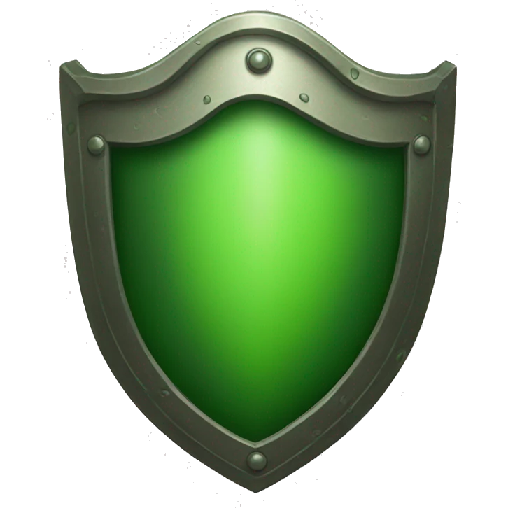 create a green shield emoji