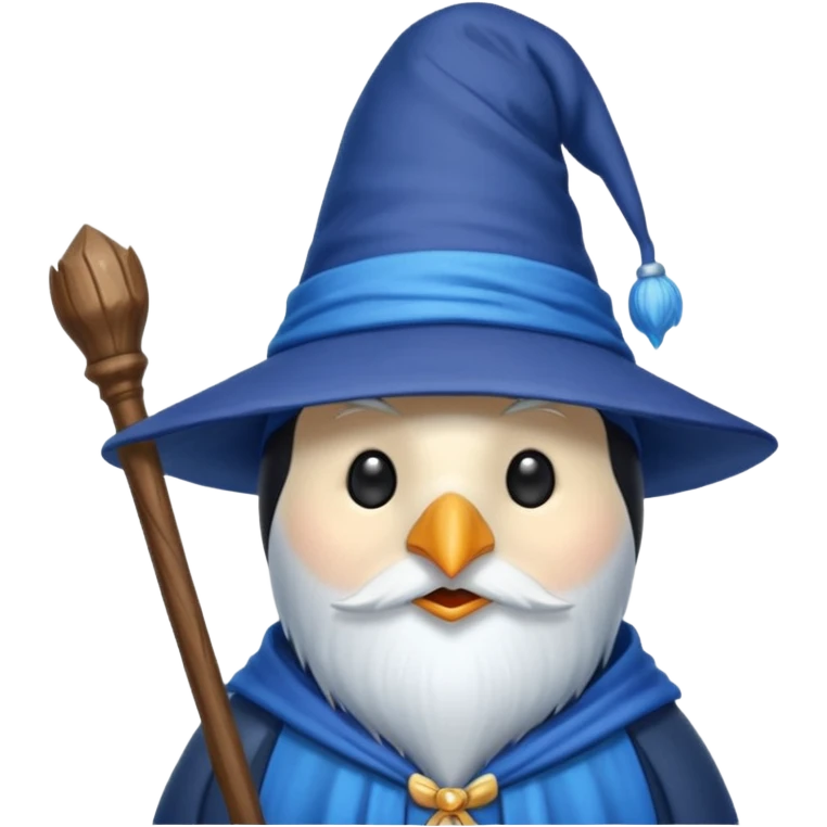 Penguin Wizard emoji