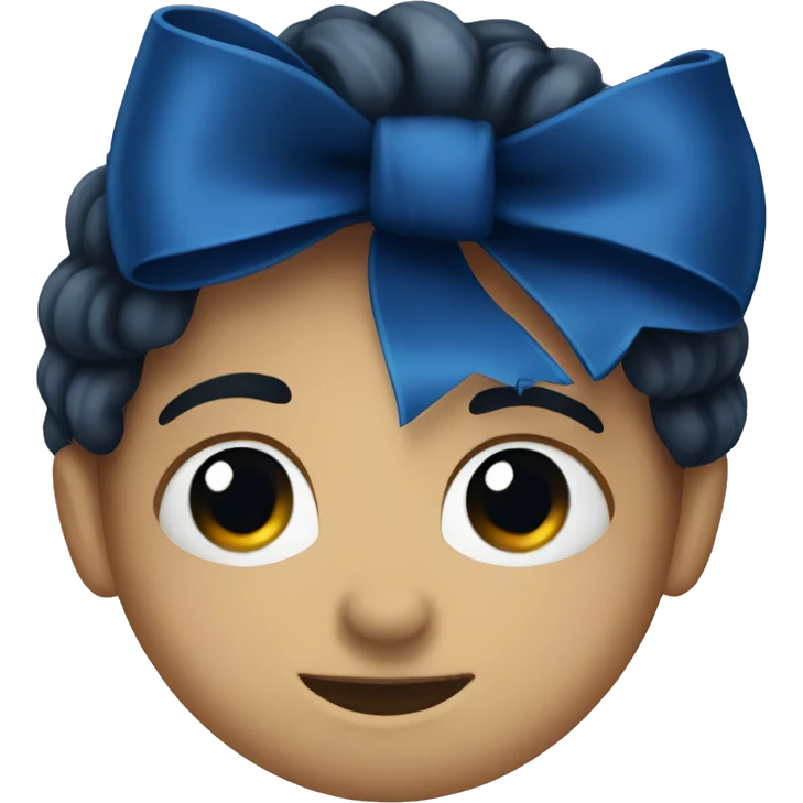 Dark blue bow emoji