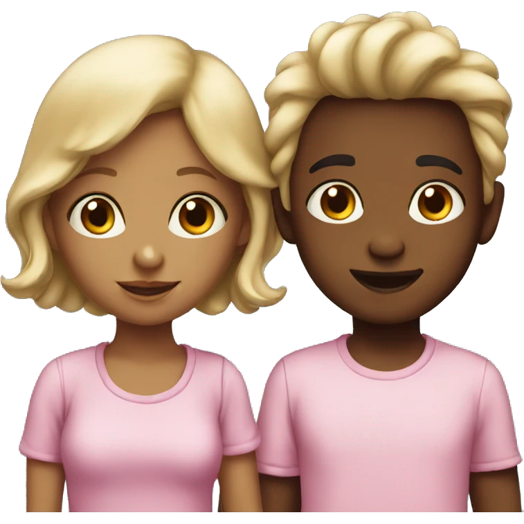 Twins boy and girl emoji