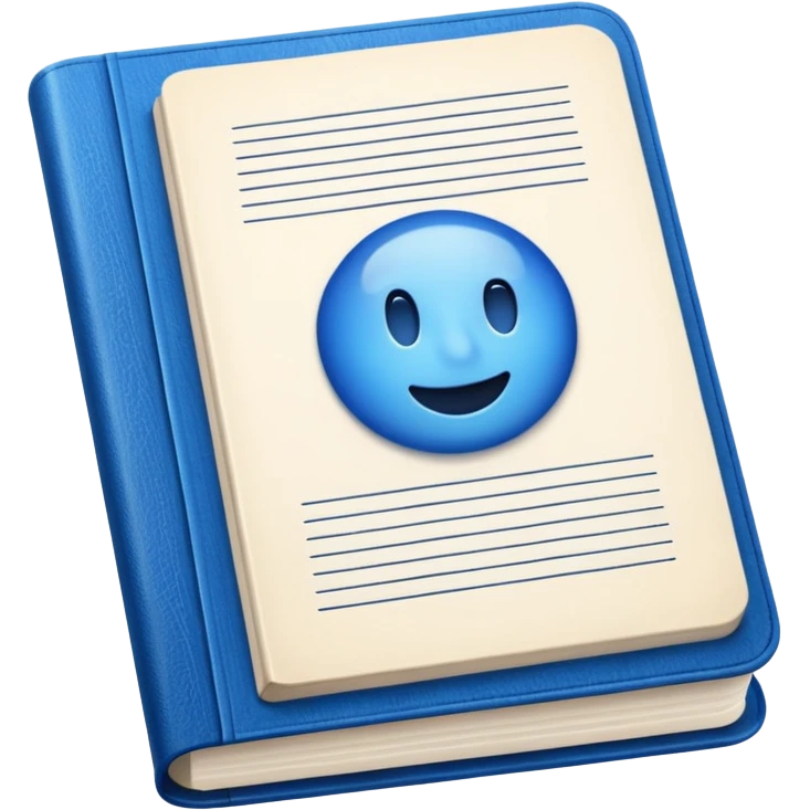 Opened blue book emoji