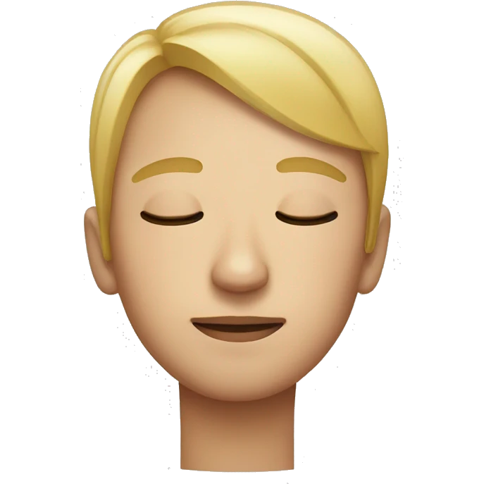 Closed eyes emoji