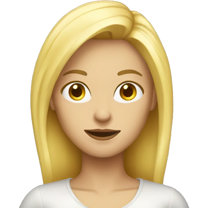 Femme blonde qui fume emoji