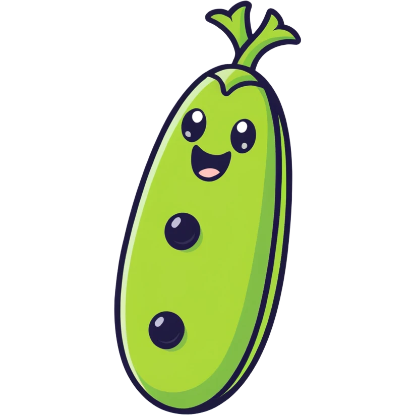 Screaming peas in pod emoji