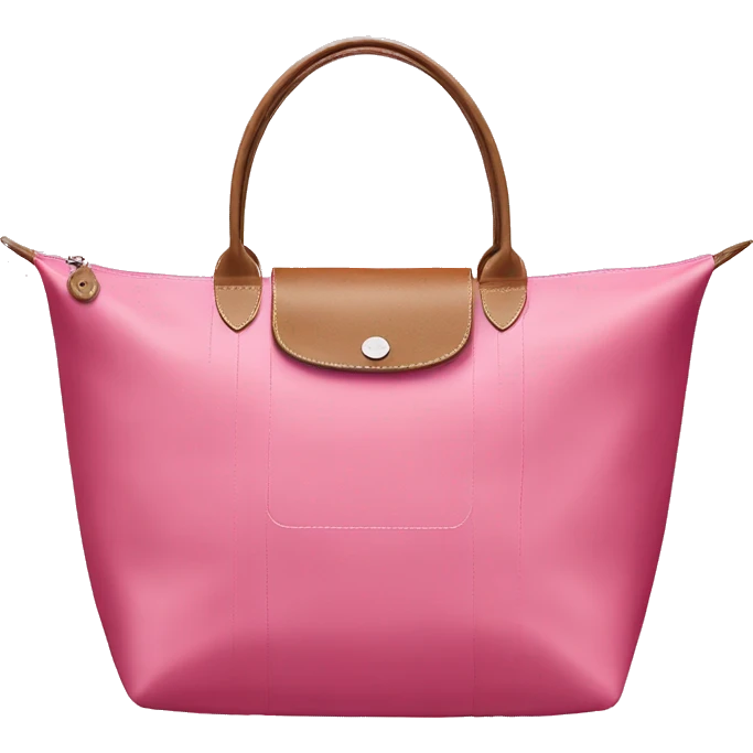 longchamp pink tote emoji