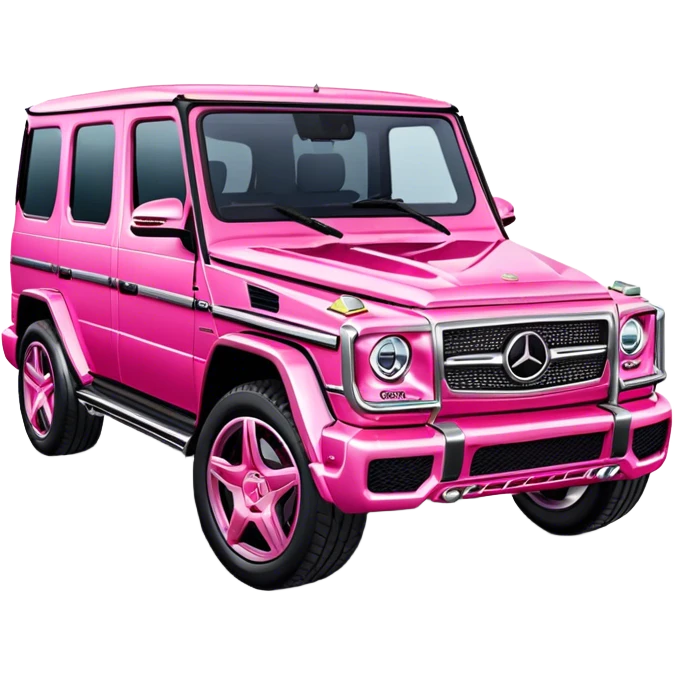 pink mercedes G wagon emoji