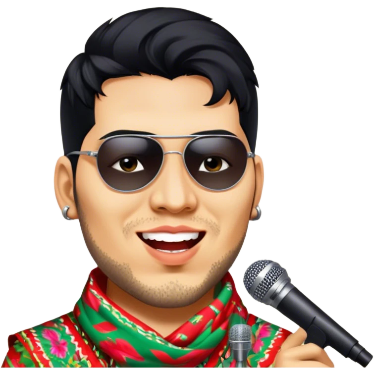 Colorful Singer emoji