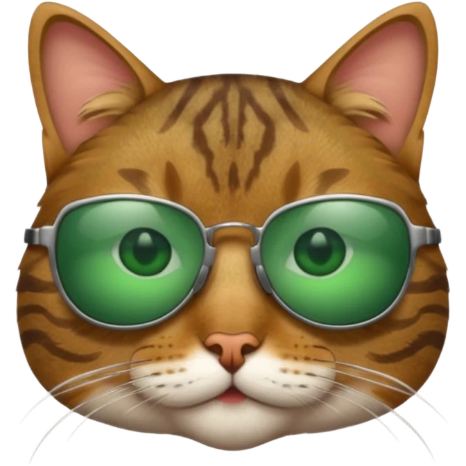 Cat wearing sunglasses emoji