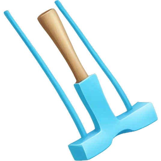 Light blue croquet bow emoji