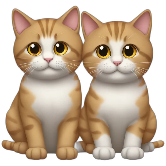 3 cats emoji
