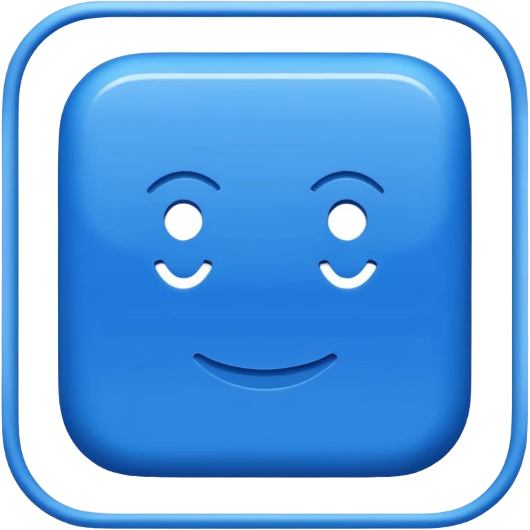 create  " MA " IN SQUARE SHAPE BLUE BACKGROUND emoji