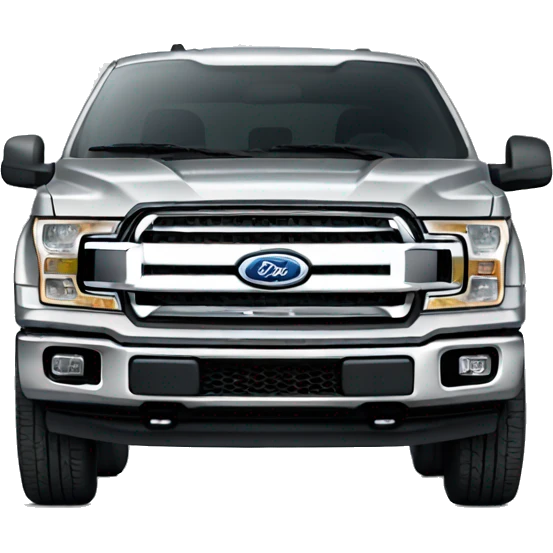 Silver Ford F150  emoji