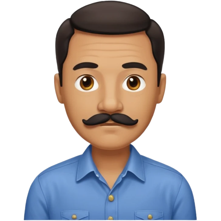 mustache middle aged man,Big black mustache. emoji