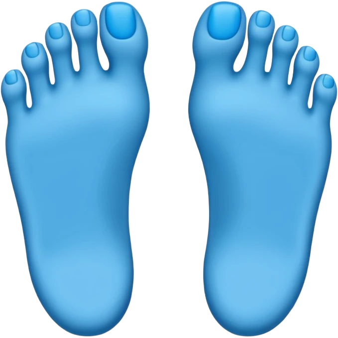 feet emoji but just entirely blue emoji