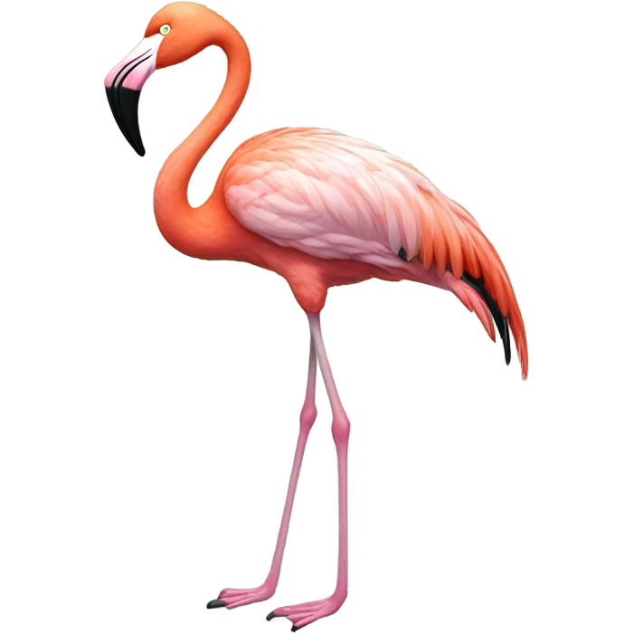 Green flamingo emoji